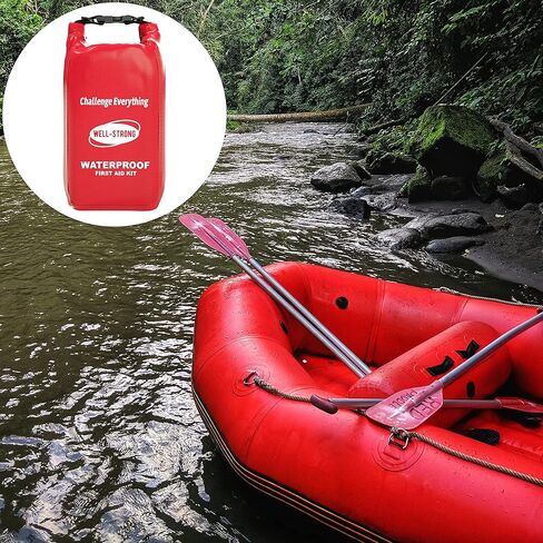 مجموعة من 2 طقم إسعافات أولية مقاوم للماء ملحقات قوارب الكاياك طقم طوارئ للقوارب لصيد الأسماك والتجديف والقوارب والتخييم والتجديف على الشاطئ in Kuwait