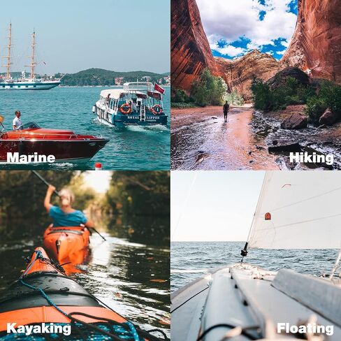 مجموعة من 2 طقم إسعافات أولية مقاوم للماء ملحقات قوارب الكاياك طقم طوارئ للقوارب لصيد الأسماك والتجديف والقوارب والتخييم والتجديف على الشاطئ in Kuwait