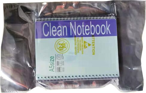 Swwip Cleanmroom note book , Size A5, 50 pages per book,5 notebooks per pack. total 250 pages per pack, blue color and sealed with anti-static bag in Saudi Arabia