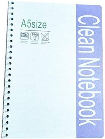 Swwip Cleanmroom note book , Size A5, 50 pages per book,5 notebooks per pack. total 250 pages per pack, blue color and sealed with anti-static bag in Saudi Arabia