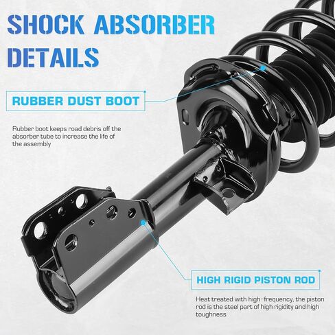 Front Left & Right Side Struts w/Coil Springs Shock Absorbers for 2005-2006 Chevrolet Equinox, 2006 Pontiac Torrent Replace for 172209 172210 (Set of 2) in Saudi Arabia