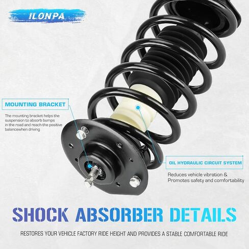 Front Left & Right Side Struts w/Coil Springs Shock Absorbers for 2005-2006 Chevrolet Equinox, 2006 Pontiac Torrent Replace for 172209 172210 (Set of 2) in Saudi Arabia