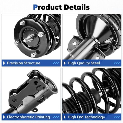 Front Complete Struts Assembly Shock Absorber w/Coil Spring Compatible with 2005 2006 2007 2008 2009 2010 Ford Mustang, Repalce 172138 in Saudi Arabia