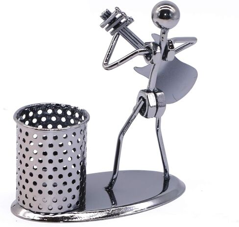 حامل قلم الجيتار ملحقات مكتبية مبتكرة متعددة الأغراض حامل معدني لأقلام الرصاص منظم للهدايا والأطفال والطلاب والقرطاسية المكتبية in Kuwait