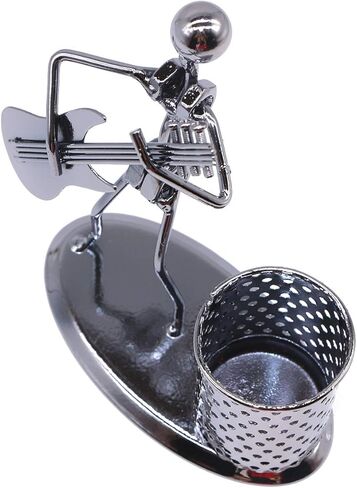 حامل قلم الجيتار ملحقات مكتبية مبتكرة متعددة الأغراض حامل معدني لأقلام الرصاص منظم للهدايا والأطفال والطلاب والقرطاسية المكتبية in Kuwait