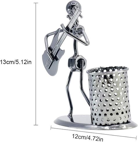 حامل قلم الجيتار ملحقات مكتبية مبتكرة متعددة الأغراض حامل معدني لأقلام الرصاص منظم للهدايا والأطفال والطلاب والقرطاسية المكتبية in Kuwait