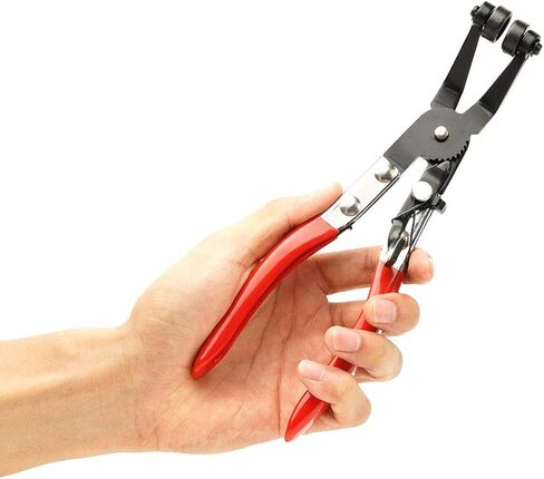 2 PCS Flat Hose Clamp Plier & 45° Angled Flat Band Hose Clamp Plier, Car Water Pipe Locking Pliers Flexible Ring Type Hose Clamp Pliers for Installation of Low Radiators and Hose Removal Tool in Saudi Arabia