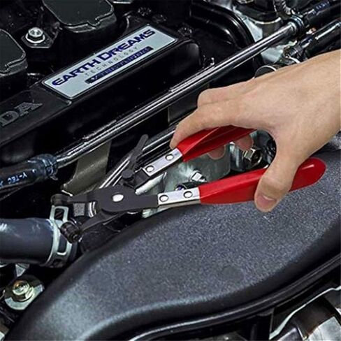 2 PCS Flat Hose Clamp Plier & 45° Angled Flat Band Hose Clamp Plier, Car Water Pipe Locking Pliers Flexible Ring Type Hose Clamp Pliers for Installation of Low Radiators and Hose Removal Tool in Saudi Arabia