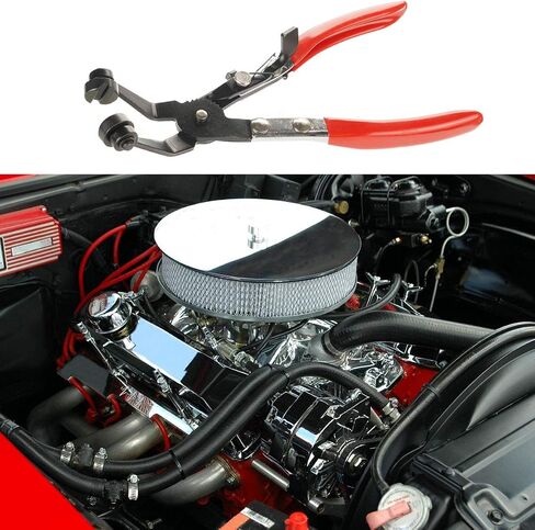 2 PCS Flat Hose Clamp Plier & 45° Angled Flat Band Hose Clamp Plier, Car Water Pipe Locking Pliers Flexible Ring Type Hose Clamp Pliers for Installation of Low Radiators and Hose Removal Tool in Saudi Arabia