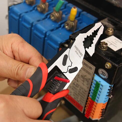 HAUTMEC 9" Linesman Pliers,High Leverage Combination Pliers 4 in 1 Multifunctional Heavy Duty Lineman Tools HT0273-PL in Saudi Arabia