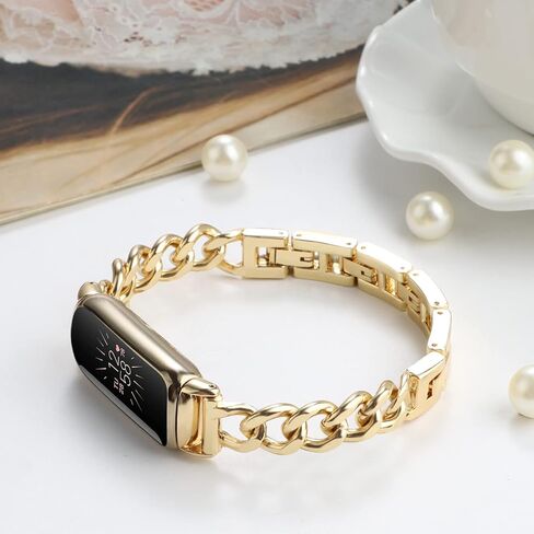Bolesi متوافق مع Fitbit Luxe Bands، سوار معدني نحيف من الفولاذ المقاوم للصدأ وأشرطة بديلة قابلة للتعديل لساعة Fitbit Luxe الذكية للنساء والرجال in Kuwait