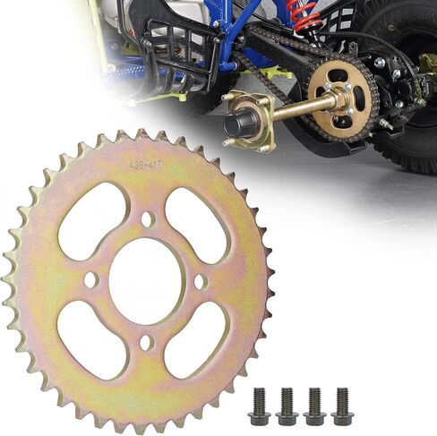 ضرس خلفي ATV 428 37T لـ 50cc 110cc 125cc Tao Roketa Coolster Kazuma Sunl الصينية الرباعية 4 عجلات 48 مم 68 مم تباعد الترباس مع مسامير التثبيت in Saudi Arabia