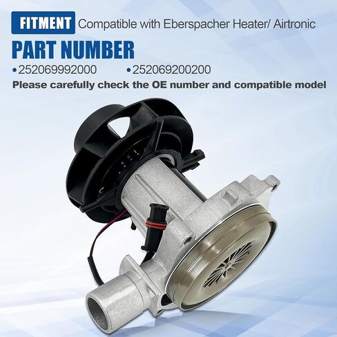 محرك منفاخ هواء الاحتراق 252069992000 252069200200 متوافق مع سخان التوقف Eberspacher Airtronic D2 12V in Kuwait