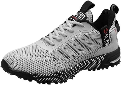 Men's Fashion Sneakers Breathable Fabric Upper Lace-up Casual Sports Running Shoes for Activities, Durable, Comfortable in Saudi Arabia