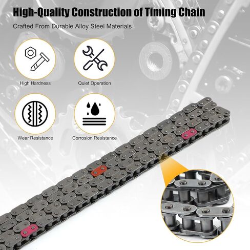 طقم سلسلة توقيت المحرك 24321-3L100 مع مجموعة سلسلة مضخة الزيت عمود الحدبات CVVT Gears 3.3L 3.8L مناسب لشركة Hyundai Azera Santa Fe Palisade، Genesis G70/G80/G90، Kia Sedona Sorento مجموعة سلسلة التوقيت الكاملة in Kuwait
