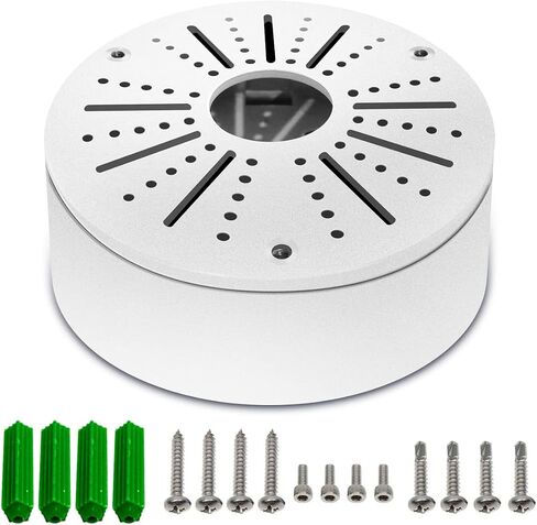Metal Universal Security Camera Junction Box, CCTV Camera Junction Boxes | Hide Cable Concealment Box, Outdoor Surveillance Camera Mount Bracket, Fits Almost All Cameras Type in Saudi Arabia