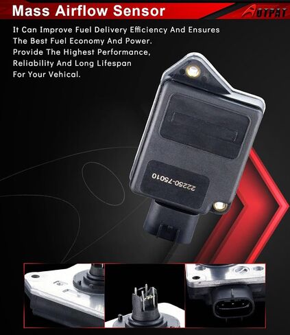 New Mass Air Flow Sensor-3 Prongs Compatible with 1995 1996 1997 Tacoma 2.4L,2.7L 1996 4runner 2.7L1994 1995 1996 1997 T100 2.7L MAS0365 22250-75010 2225075010 in Saudi Arabia