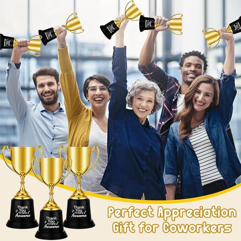Coworker Gift 9 Inch Mini Trophies Gold Plastic Prize Awards Participation Trophy Golden Award Trophy Cups for Sports Party Competitions Soccer Baseball Rewards Teacher in Saudi Arabia