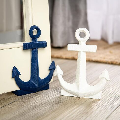 Giftcraft Ship Anchor Cast Iron Door Stoppers, Two Vintage Home Decor Metal Anchor Door Stoppers for Under The Door. 2 Door Stops in Kuwait