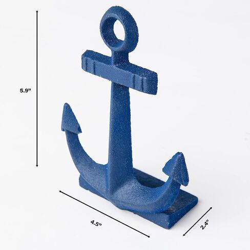 Giftcraft Ship Anchor Cast Iron Door Stoppers, Two Vintage Home Decor Metal Anchor Door Stoppers for Under The Door. 2 Door Stops in Kuwait
