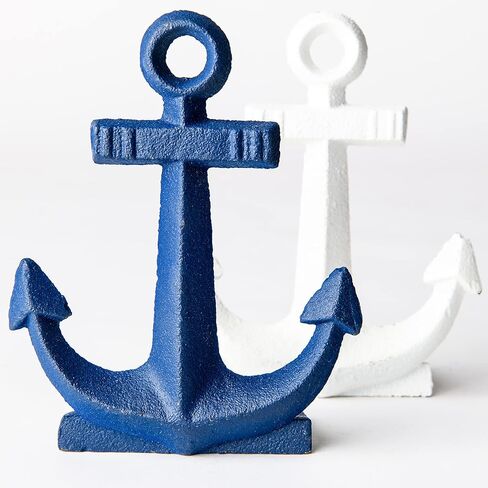 Giftcraft Ship Anchor Cast Iron Door Stoppers, Two Vintage Home Decor Metal Anchor Door Stoppers for Under The Door. 2 Door Stops in Kuwait