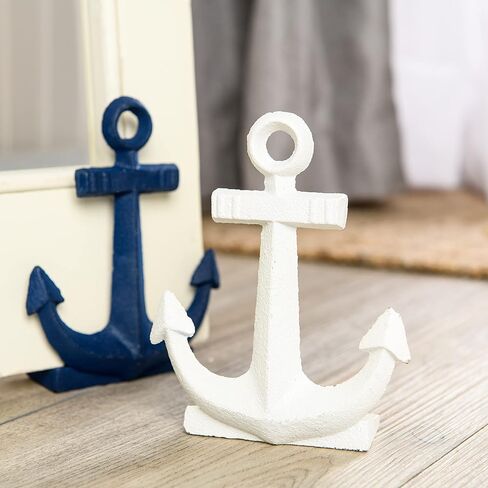 Giftcraft Ship Anchor Cast Iron Door Stoppers, Two Vintage Home Decor Metal Anchor Door Stoppers for Under The Door. 2 Door Stops in Kuwait