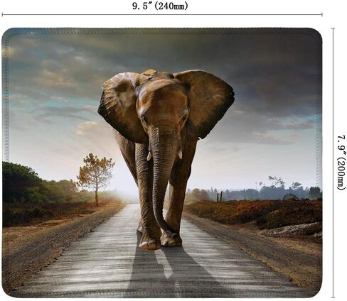 SSOIU Mouse Pad with Stitched Edge Premium-Textured Mouse Mat Waterproof Non-Slip Rubber Base Customized Rectangle Mousepad for Laptop Computer PC Gaming Office 9.5×7.9 inches, Cute Flower in Kuwait