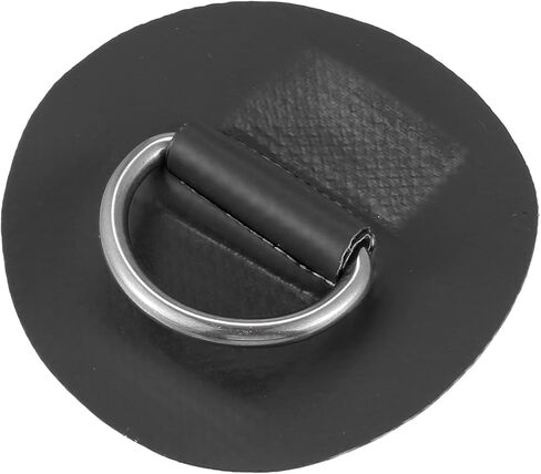 X AUTOHAUX 6pcs 6cm D Ring Patch PVC Stainless Steel Round Shape D Ring Pad for Surfboard Inflatable Boat Kayak Canoe Deck in Saudi Arabia