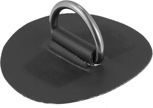 X AUTOHAUX 6pcs 6cm D Ring Patch PVC Stainless Steel Round Shape D Ring Pad for Surfboard Inflatable Boat Kayak Canoe Deck in Saudi Arabia