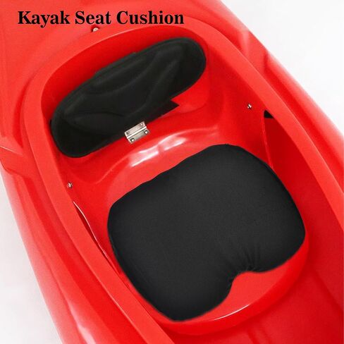 Kayak Seat Cushion, Anti Slip Gel Seat Cushion for Long Sitting on Boat, Canoe, Sup, Chair (Black) in Saudi Arabia