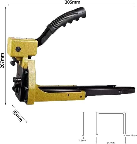 Carton Closing Stapler 16 Gauge HB3518 1-3/8'' Crown 3/4" Length Manual Carton Staple Gun Carton Box Closed Corrugated Cardboard Sealing Machine Nailer Office Tool in Saudi Arabia