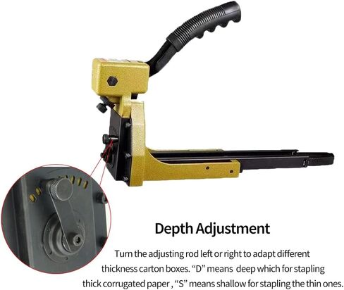 Carton Closing Stapler 16 Gauge HB3518 1-3/8'' Crown 3/4" Length Manual Carton Staple Gun Carton Box Closed Corrugated Cardboard Sealing Machine Nailer Office Tool in Saudi Arabia