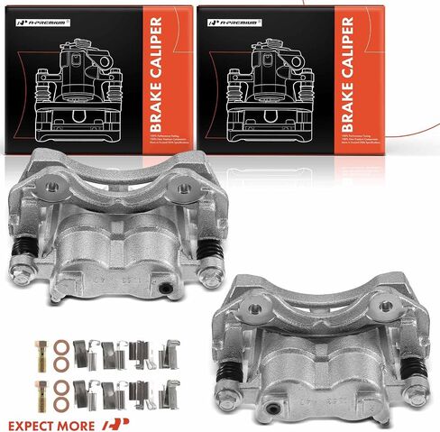 A-Premium Disc Brake Caliper Assembly with Bracket Compatible with Select Jeep Models - Grand Cherokee 1999 2000 2001 2002, with ATE Brake System - Front Left Driver Side in Saudi Arabia