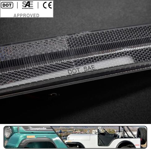 4 قطع مصابيح LED جانبية كهرمانية/حمراء لسيارة جيب شيروكي SJ Wagoneer Grand Wagoneer J10 J20 Pickup CJ-5 CJ-6 CJ-7 Scrambler CJ-8 مؤشر الانعطاف ضوء الإشارة استبدال OEM مصباح التحديد الجانبي عدسة واضحة in Saudi Arabia