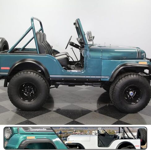 4 قطع مصابيح LED جانبية كهرمانية/حمراء لسيارة جيب شيروكي SJ Wagoneer Grand Wagoneer J10 J20 Pickup CJ-5 CJ-6 CJ-7 Scrambler CJ-8 مؤشر الانعطاف ضوء الإشارة استبدال OEM مصباح التحديد الجانبي عدسة واضحة in Saudi Arabia