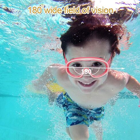 Kids Swim Goggles 2 Pack Anti Fog Wide Vision Swimming Goggles for Kids Age 3-12 with Nose Clips+Ear Plugs, No Leaking in Saudi Arabia