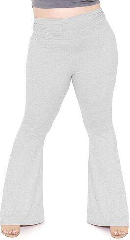 قيعان جرس عالية الخصر مكشكشة ناعمة للغاية للسيدات | X-Large-5X | صنع فى أمريكا in Kuwait