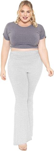 قيعان جرس عالية الخصر مكشكشة ناعمة للغاية للسيدات | X-Large-5X | صنع فى أمريكا in Kuwait