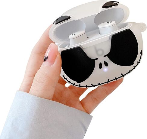 Super Creative Luminous Skull Design Case Compatible with Beats Studio Buds 2021 Cool Portable Accessories Shockproof Protector for Wireless Noise Cancelling Earbuds in Kuwait