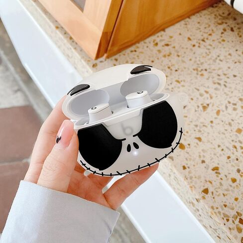 Super Creative Luminous Skull Design Case Compatible with Beats Studio Buds 2021 Cool Portable Accessories Shockproof Protector for Wireless Noise Cancelling Earbuds in Kuwait