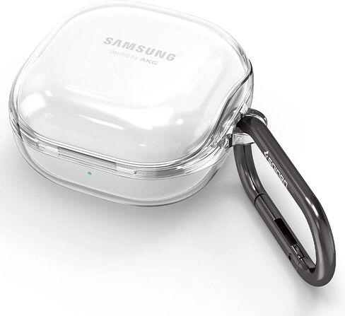 Spigen Ultra Hybrid Designed for Galaxy Buds2 Pro (2022) / Buds 2 (2021) / Buds Pro (2021) / Buds Live (2020) Anti-Yellowing Protective Case - Crystal Clear in Saudi Arabia