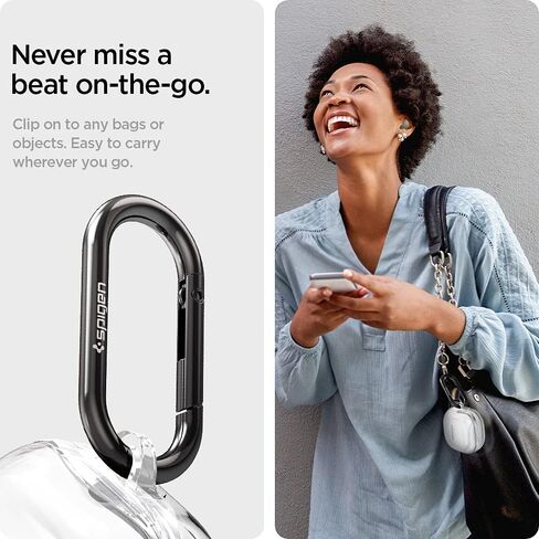 Spigen Ultra Hybrid Designed for Galaxy Buds2 Pro (2022) / Buds 2 (2021) / Buds Pro (2021) / Buds Live (2020) Anti-Yellowing Protective Case - Crystal Clear in Saudi Arabia