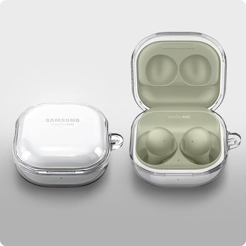 Spigen Ultra Hybrid Designed for Galaxy Buds2 Pro (2022) / Buds 2 (2021) / Buds Pro (2021) / Buds Live (2020) Anti-Yellowing Protective Case - Crystal Clear in Saudi Arabia