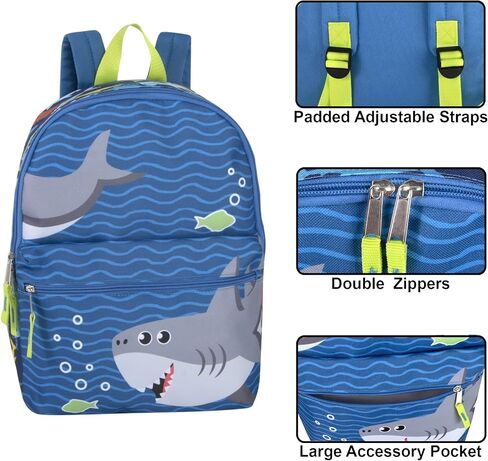 Trail maker Animal Friends Critter and Creature Preschool, Kindergarten Backpacks for Boys and Girls With Reinforced Adjustable Straps (Big Rigs) in Saudi Arabia