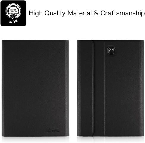 Fintie Keyboard Case for Samsung Galaxy Tab S2 8.0 - Ultra Lightweight Protective Slim Shell Stand Cover with Magnetically Detachable Wireless Bluetooth Keyboard for Tab S2 8-inch Tablet, Black in Saudi Arabia