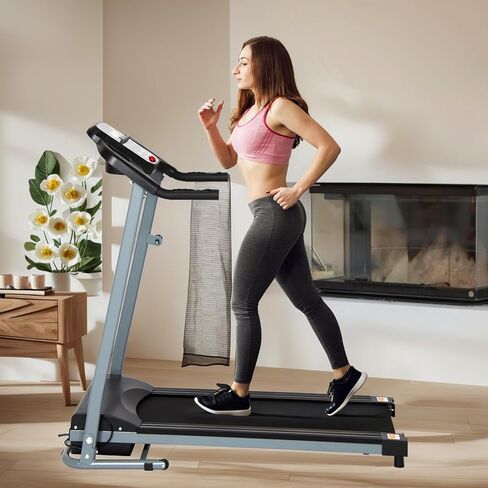 Yangming 2 in 1 Folding Treadmill, 3.5HP Under Desk Treadmill, Walking Pad Installation-Free, Compact Foldable Treadmill for Home Office Running Jogging Walkingg in Kuwait