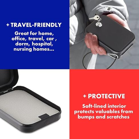 هيليكس - خزنة شخصية - ستيل - قفل بمفتاح in Kuwait