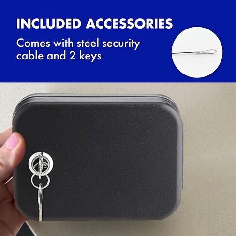 هيليكس - خزنة شخصية - ستيل - قفل بمفتاح in Kuwait