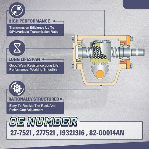 27-7521 Power Steering Gear Box Gearbox Assembly Fit for Jeep Commando 1972-1973 | Fit for CJ5 1972-1979 | Fit for CJ6 1972-1975 | Fit for CJ7 1976-1979 | Fit for DJ5 1972-1974 in Saudi Arabia