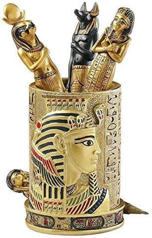 Design Toscano QL1244 Egyptian Pharaoh Pen Vessel,full color in Saudi Arabia